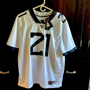 WVU West Virginia University Football Jersey #21 Size L